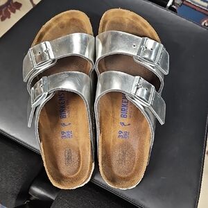 Birkenstock Silver Sandals